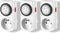Perel Set met 3 mini 24-uurs timers, mechanisch, 230 V, 16 A, 3680 W, Duitse aarding type F, wit