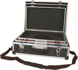 Perel Set met 3 opbergkoffers, verschillende maten, schouderriem, sleutelslot, 2 sleutels, aluminium, max. 460 x 335 x 150 mm
