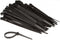 Perel Set nylon kabelbinders 4.6 x 120 mm, Zwart, UV-bestendig, 100 stuks