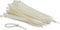Perel Set nylon kabelbinders 4.6x120mm - Wit, UV-bestendig, 100 st.