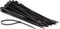 Perel Set nylon kabelbinders 7.6x400mm - Zwart, UV-bestendig, 100 st.