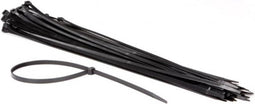 Perel Set nylon kabelbinders 8.8x610mm - Zwart, UV-bestendig, 50 st.