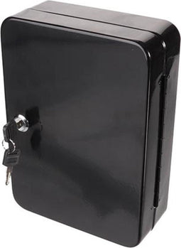 Perel Sleutelkast met cilinderslot, 48 haken, inclusief 2 sleutels, zwart