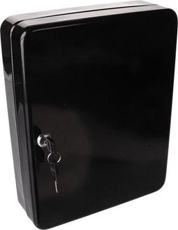 Perel Sleutelkast met cilinderslot, 96 haken, inclusief 2 sleutels, zwart