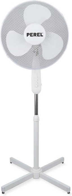 Perel - Statiefventilator - Wit