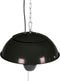 Perel Terrasverwarmer, 1500 W, halogeen, plafondmontage, met trekschakelaar, ketting, 1 warmteniveau, plensdicht, metaal, zwart