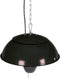 Perel Terrasverwarmer, 1500 W, halogeen, plafondmontage, met trekschakelaar, ketting, 1 warmteniveau, plensdicht, metaal, zwart