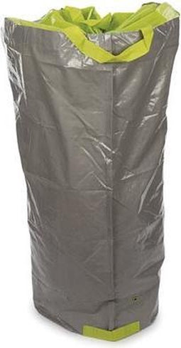 Perel Tuinafvalzak, opvouwbaar, 400 l, handgrepen, grijs, ultrasterk