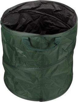 Perel Tuinafvalzak, opvouwbaar, 85 l, handgrepen, donkergroen/zwart, waterafstotend