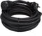 Perel Verlengkabel, H05RR-F 3G1.5, 10 m, 16 A/230 V, 3680 W, type E/F, Schuko, IP44, rubber, zwart