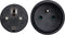 Perel Verlengkabel, H05RR-F 3G1.5, 5 m, 16 A/230 V, 3680 W, type E/F, IP44, rubber, zwart