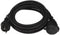 Perel Verlengkabel, H05RR-F 3G1.5, 5 m, 16 A/230 V, 3680 W, type E/F, IP44, rubber, zwart