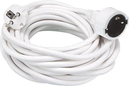 Perel Verlengkabel, H05VV-F 3G1.5, 10 m, 16 A/230 V, 3500 W, type E/F, Schuko, voor binnen, pvc, wit