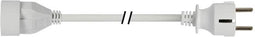 Perel Verlengkabel, H05VV-F 3G1.5, 3 m, 16 A/230 V, 3500 W, type E/F, Schuko, voor binnen, pvc, wit
