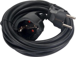 Perel Verlengkabel, H05VV-F 3G1.5, 3 m, 16 A/230 V, 3500 W, type E/F, Schuko, voor binnen, pvc, zwart
