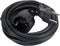 Perel Verlengkabel, H05VV-F 3G1.5, 3 m, 16 A/230 V, 3500 W, type E/F, Schuko, voor binnen, pvc, zwart