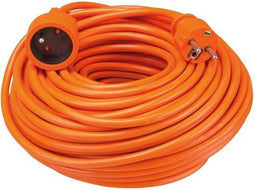 Perel Verlengkabel, H05VV-F 3G1.5, 40 m, 16 A/230 V, 3500 W, type E/F, voor binnen, pvc, oranje