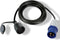 Perel Verloopkabel, H07RN-F 3G1.5, 3 m, 16 A/230 V, 3680 W, type E naar CEE, voor binnen en buiten, rubber, blauw