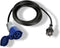 Perel Verloopkabel, H07RN-F 3G12.5, 0.4 m, 16 A/230 V, 3680 W, type E/F naar CEE, voor binnen en buiten, rubber, blauw