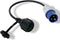 Perel Verloopkabel, H07RN-F 3G2.5, 0.4 m, 16 A/230 V, 3680 W, CEE naar type F, voor binnen en buiten, rubber, blauw