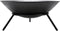 Perel Vuurschaal, met onderstel, 3 poten, rond, 26 x Ø 56 cm, gietzijzer, zwart
