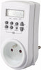 Perel Weektimer, digitaal, 230 V, 16 A, 3680 W, Franse aarding type E, wit