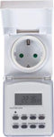 Perel Weektimer, digitaal, 230 V, 32 A, 3600 W, IP44, voor gebruik buitenshuis, Duitse aarding type F, wit