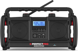 Perfectpro Workstation 3 PLUS oplaadbare batterijen - Bouwradio - Dab+ - Bluetooth