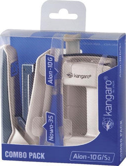 Perforator nietmachine kangaro combo pack ivoor