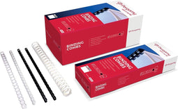 Pergamy bindruggen, pak van 100 stuks, 8 mm, zwart