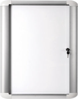 Pergamy Excellence glazen vitrine met magnetische achtergrond, voor buiten gebruik, ft 4 x A4