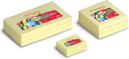 Pergamy notes, ft 76 x 76 mm, geel