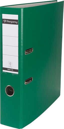 Pergamy Ordner A4 uit PP en papier, rug van 7,5 cm - Groen