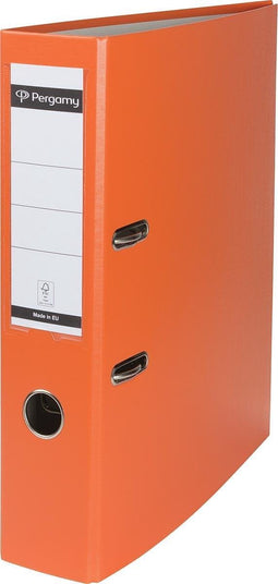 Pergamy Ordner A4 uit PP en papier, rug van 7,5 cm - Oranje