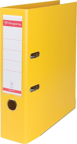 Pergamy ordner PP - A4-formaat - 8CM - Geel