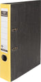Pergamy ordner, voor ft A4, uit karton, rug van 5 cm, gewolkt geel