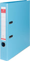 Pergamy ordner, voor ft A4, volledig uit PP, rug van 5 cm, lichtblauw