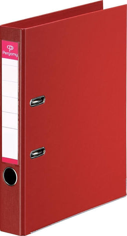 Pergamy ordner, voor ft A4, volledig uit PP, rug van 5 cm, rood