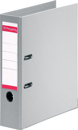Pergamy ordner, voor ft A4, volledig uit PP, rug van 8 cm, grijs