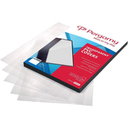 Pergamy - Pergamy omslagen, ft A4, PVC, 300 micron, pak van 100 stuks, transparant