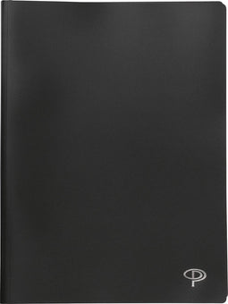 Pergamy showalbum, voor ft A4, met 100 transparante tassen, zwart