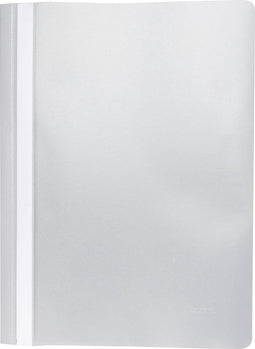 Pergamy snelhechtmap, ft A4, PP, pak van 25 stuks, grijs