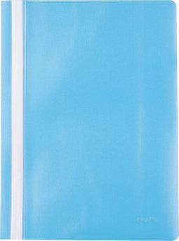 Pergamy snelhechtmap, ft A4, PP, pak van 5 stuks, blauw
