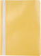 Pergamy snelhechtmap, ft A4, PP, pak van 5 stuks, geel