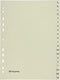 Pergamy tabbladen, ft A4, uit karton, A-Z, 11-gaats perforatie, beige