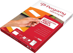 Pergamy witte etiketten, ft 199,6 x 143,5, ronde hoeken, pak van 200 etiketten