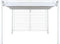 Pergola DKD Home Decor Wit 296 x 296 x 225 cm Staal