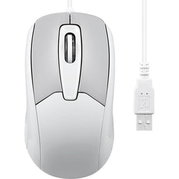 Perixx PERIMICE-209 U M Muis Kabelgebonden Optisch Beige 3 Toetsen 1000 dpi