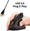 Perixx Perimice 513 Ergonomische muis – Bedraad – Anti slip coating – Verticale muis – Rechtshandig - 1600 DPI