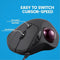 Perixx PERIMICE-517 D Trackball USB Laser Zwart 7 Toetsen 400 dpi, 1000 dpi Ergonomisch, Geïntegreerde trackball